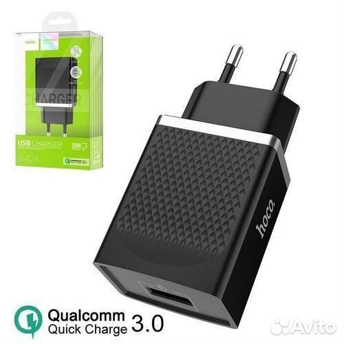 Сзу hoco C42A QC 3.0 (Black)