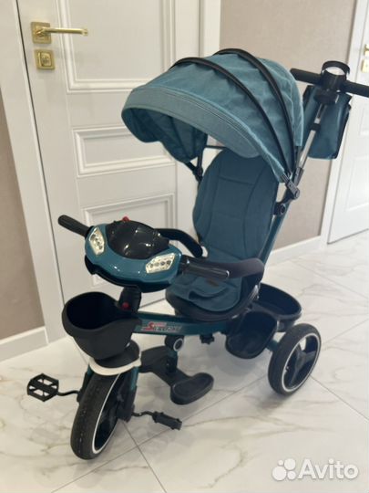 Детский велосипед с родительской ручкой