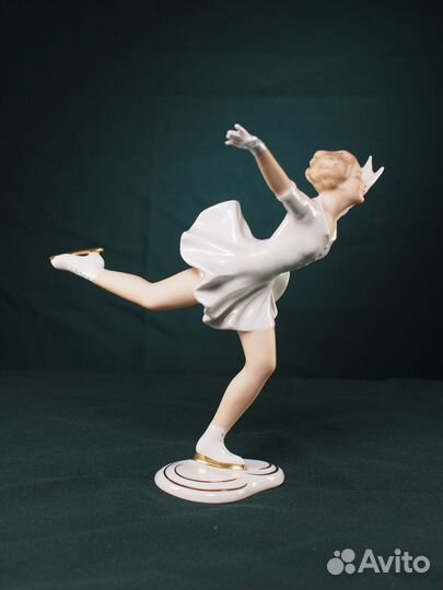 Фарфоровая статуэтка Фигуристка.Wallendorf
