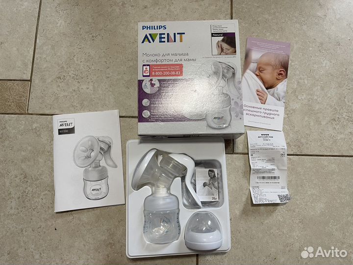 Молокоотсос ручной philips avent SCF330
