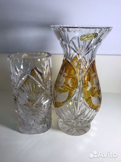 Винтаж: вазы хрусталь Польша