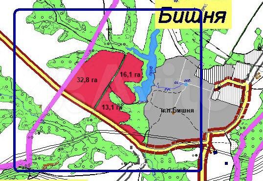 Участок 62 га (СНТ, ДНП)