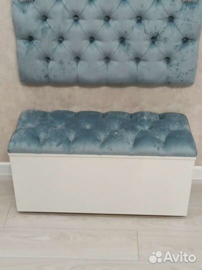 Банкетка обувница и панель вешалка