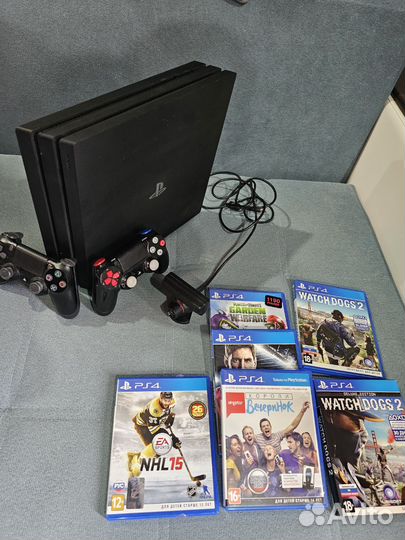 Sony playstation 4 PS4 pro 1tb с играми