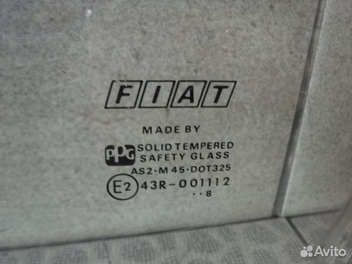 Стекло двери передней fiat Marea