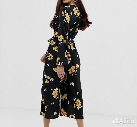 Комбинезон с цветочным принтом