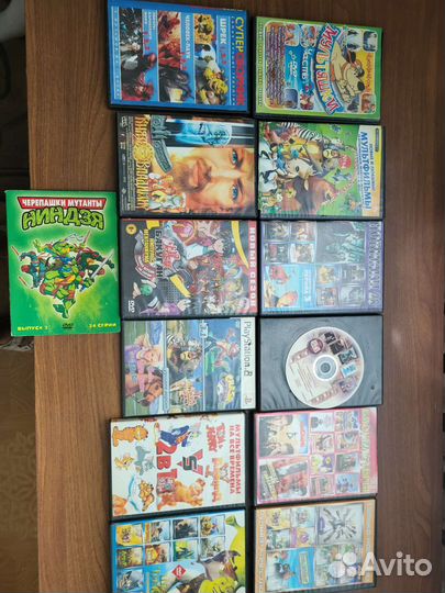 Dvd диски фильмы, мультики