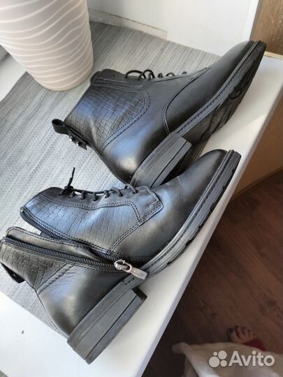 Кожаные ботинки женские 37 р-р