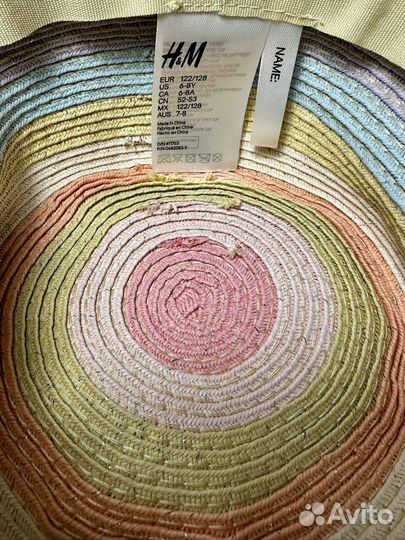 Шляпа детская Hm 6-8 лет