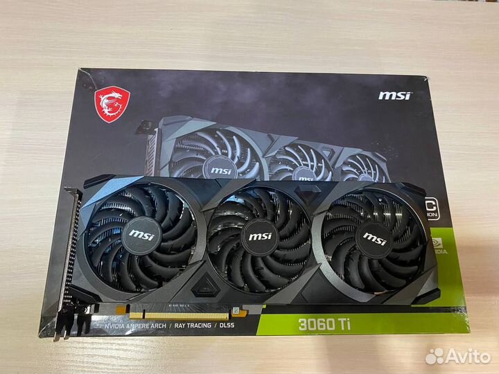 Видеокарта MSI GeForce RTX 3060 Ti ventus 3X OC