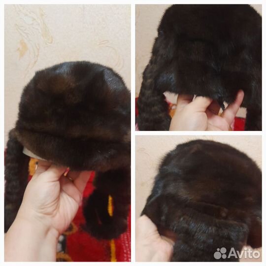 Шапка норковая женская новая
