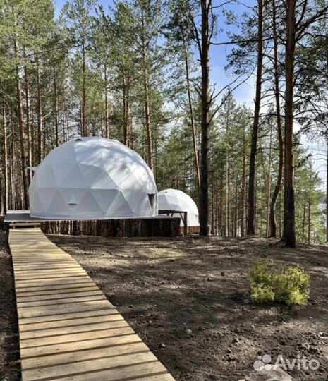 Шатер геокупол,глэмпинг 36м