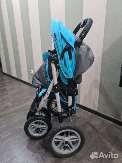 Коляска Capella S-901WF Air Сибирь, аква