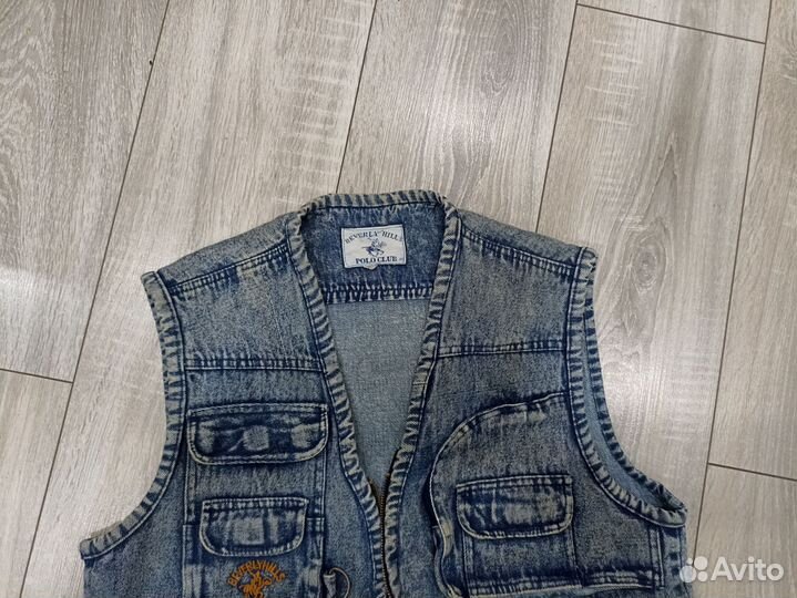 Жилетка мужская джинсовая винтаж