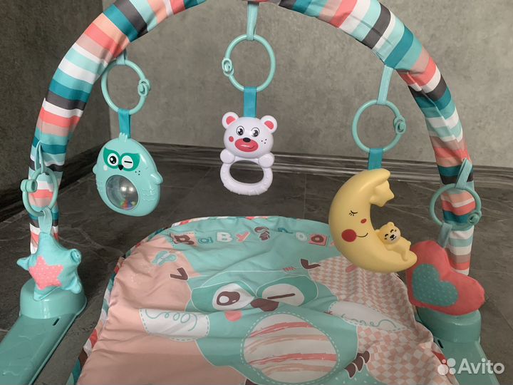 Развивающий детский коврик с пианино