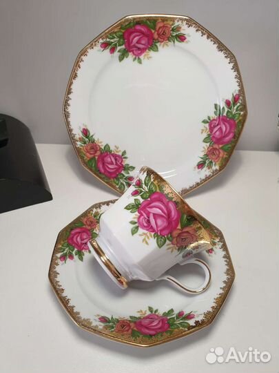 Сервиз. Фарфор. Розы. Англия. Германия