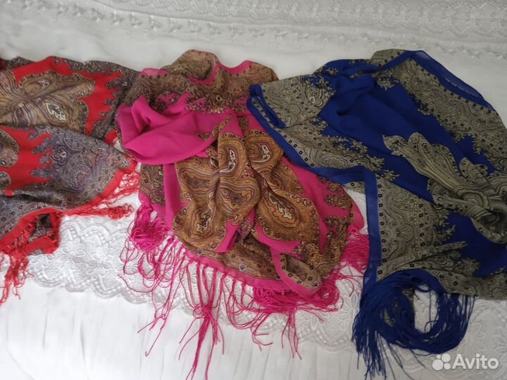 Шарф Крепдешин натуральный