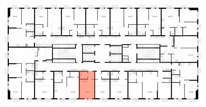 Квартира-студия, 20 м², 13/33 эт.