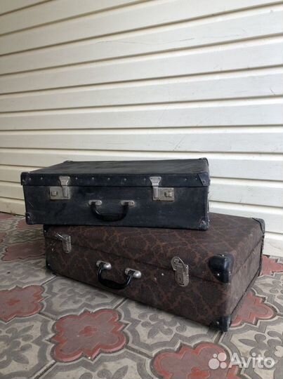 Советский СССР антикварный винтажный чемодан
