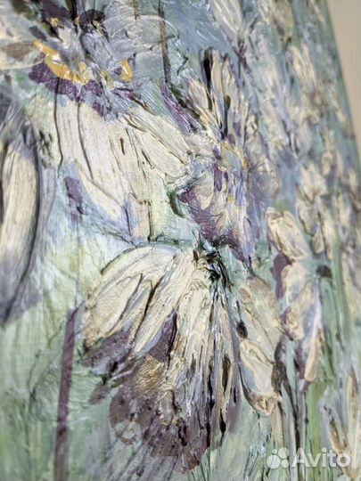 Картина авторская Белые цветы