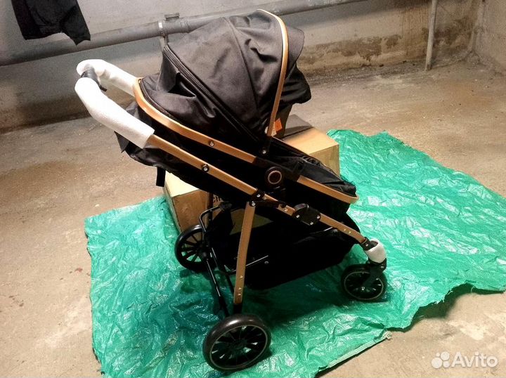 Коляска 3 в 1 с регулируемой ручкой