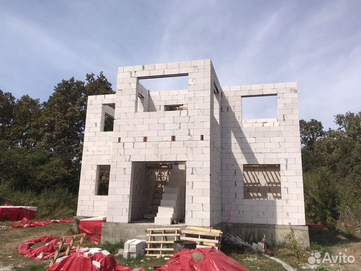 Кладка газоблока