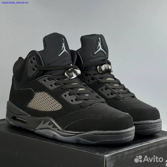 Кроссовки Nike Jordan 5 Black Cat (Арт.28216)