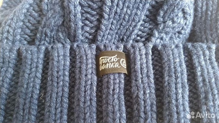 Женская вязаная шапка Бавария Простошапка 54-58 р