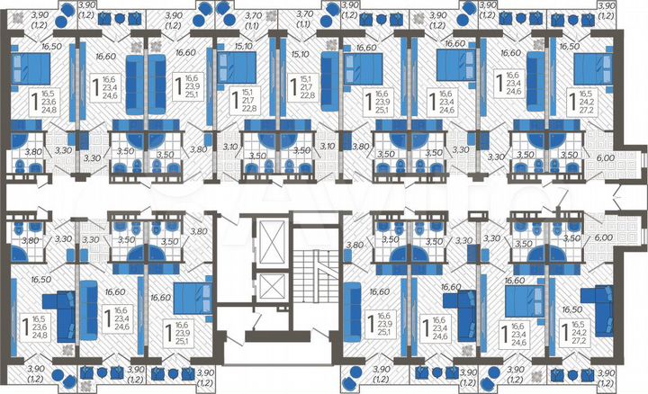 Апартаменты-студия, 27,2 м², 7/12 эт.