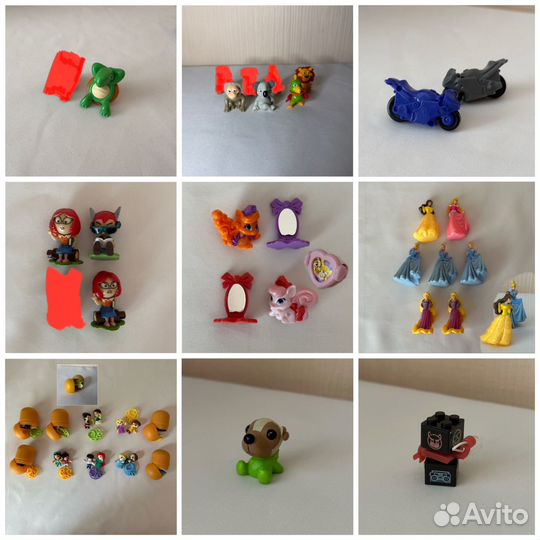 Игрушки из киндера Симпсоны Смурфики Барби Рио 2