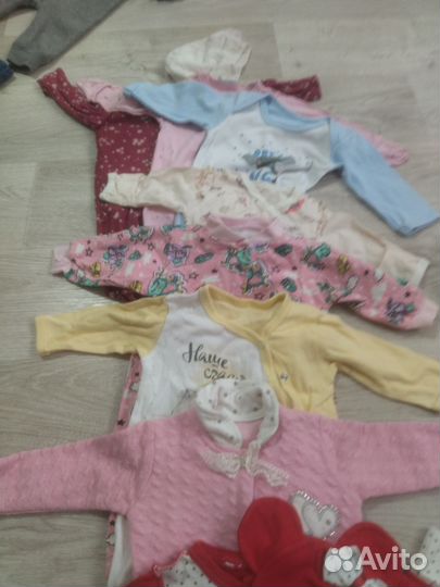 Вещи пакетом для девочки 56 62 68