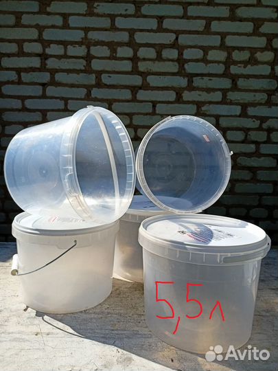 Пластиковые ведра 5,5л и 3,25л
