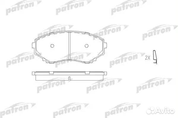 Колодки тормозные дисковые передн mazda MPV I 95-99