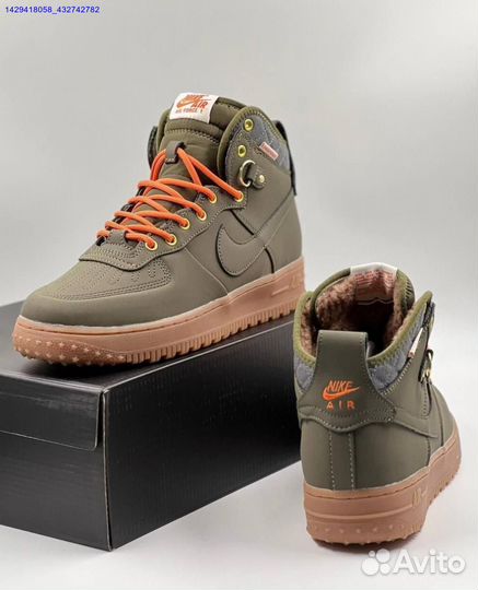 Кроссовки Nike Air Force 1 Duckboot (с мехом) (Арт.92449)