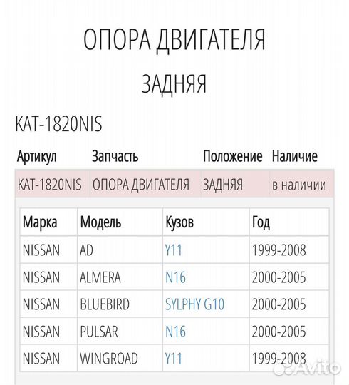 Подушка двигателя