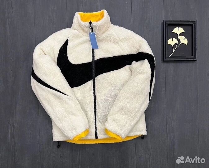 Двухсторонняя куртка барашка nike nocta
