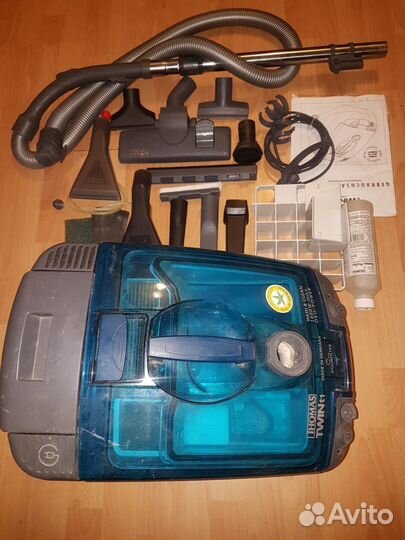 Пылесос thomas twin T1 Aquafilter,1600 Вт, голубой