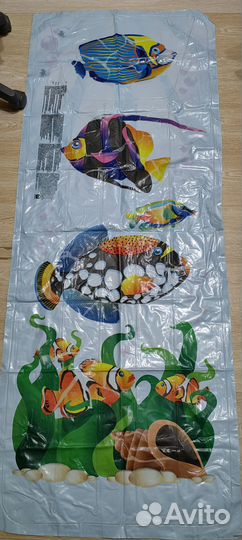 Надувной дельфин, матрац, подушка