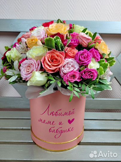 Роза букет цветы корзины