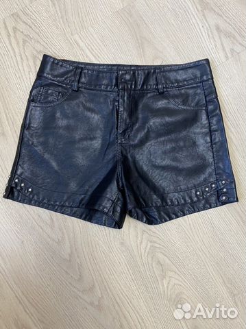 Шорты экокожа 44 размер