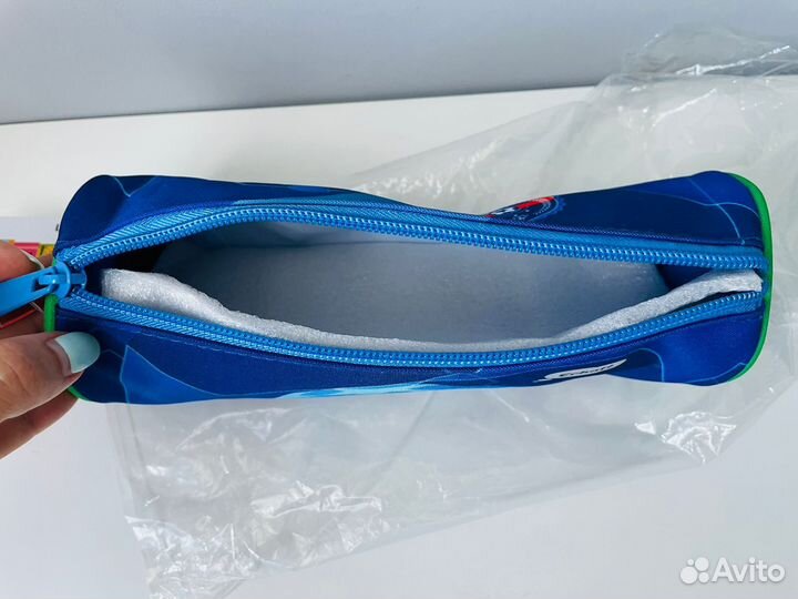 Новый пенал-тубус Erhaft Футбол, голубой/синий