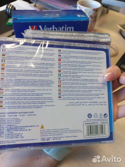 Blu-Ray-R диски verbatim, 25 Гб