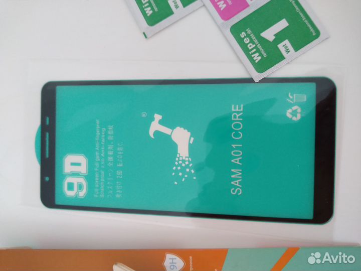 Защитное стекло на samsung galaxy A01 core