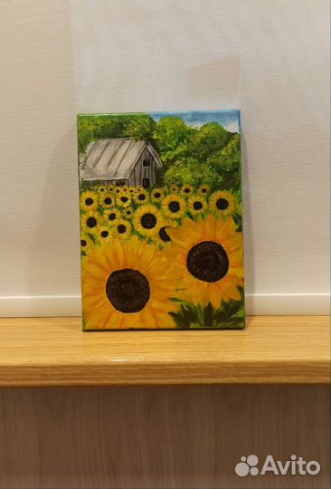 Картина акрилом на холсте