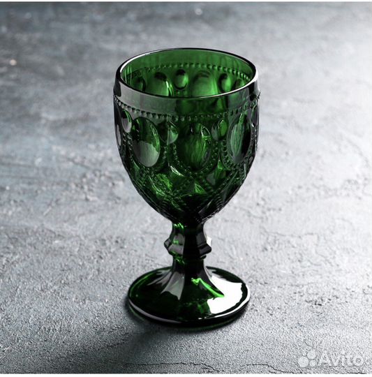 Бокалы зеленые 6шт