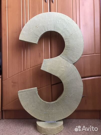 Каркас цифры 1 3 0