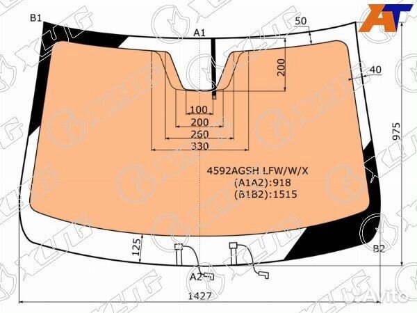 Стекло лобовое LADA vesta cross