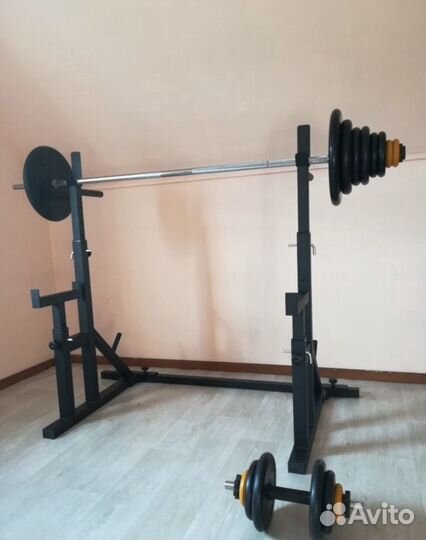 Стойки для штанги (чёрные) новые