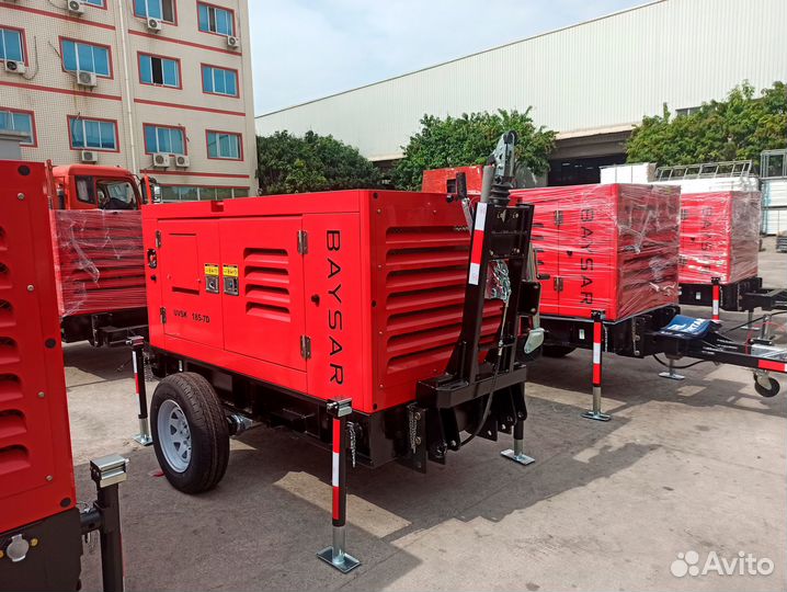 Дизельный компрессор 5,18 кубов на шасси