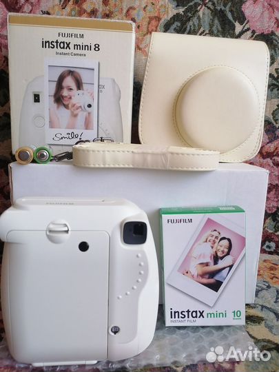 Моментальный фотоаппарат печати instax mini Белая